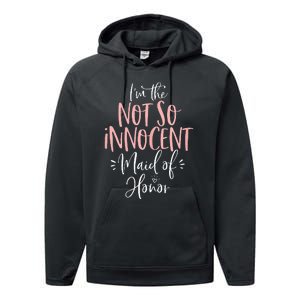 Not So Innocent Maid Of Honor Group Matching Bachelorette Performance Fleece Hoodie