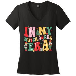 Nutcracker Squad In My Nutcracker Era Christmas Women's V-Neck T-Shirt