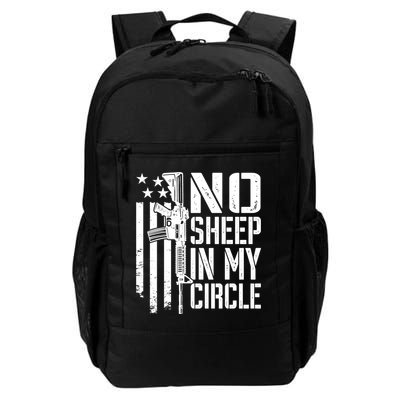 No Sheep In My Circle Gift Funny Camo Pro Gun 2nd Amendment Gift Daily Commute Backpack