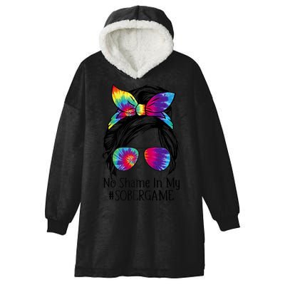 No Shame In My Sober Game Na Narcotics Anonymous Gift Hooded Wearable Blanket