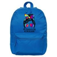 No Shame In My Sober Game Na Narcotics Anonymous Gift 16 in Basic Backpack