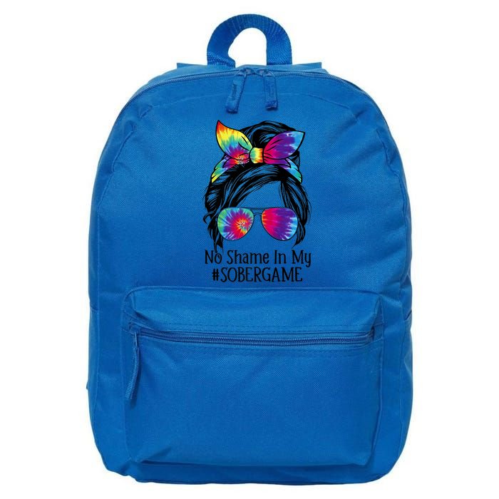 No Shame In My Sober Game Na Narcotics Anonymous Gift 16 in Basic Backpack