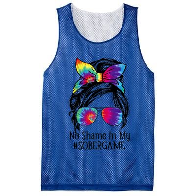 No Shame In My Sober Game Na Narcotics Anonymous Gift Mesh Reversible Basketball Jersey Tank