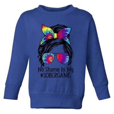 No Shame In My Sober Game Na Narcotics Anonymous Gift Toddler Sweatshirt
