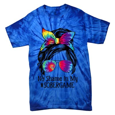 No Shame In My Sober Game Na Narcotics Anonymous Gift Tie-Dye T-Shirt