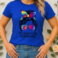 No Shame In My Sober Game Na Narcotics Anonymous Gift Womens T-Shirt