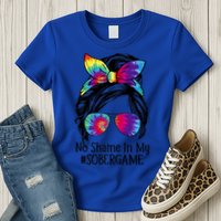 No Shame In My Sober Game Na Narcotics Anonymous Gift Womens T-Shirt