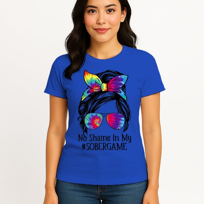 No Shame In My Sober Game Na Narcotics Anonymous Gift Womens T-Shirt