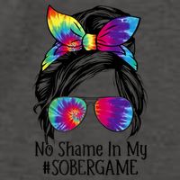 No Shame In My Sober Game Na Narcotics Anonymous Gift Vector Backpack