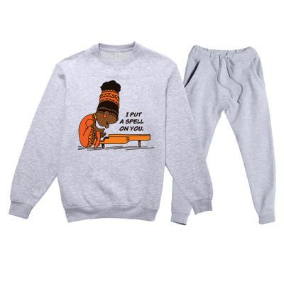 Nina Simone I Put A Spell On You Premium Crewneck Sweatsuit Set