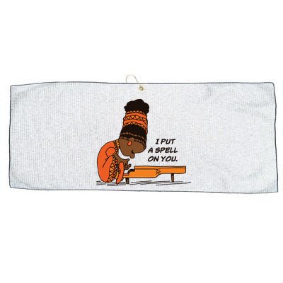 Nina Simone I Put A Spell On You Large Microfiber Waffle Golf Towel