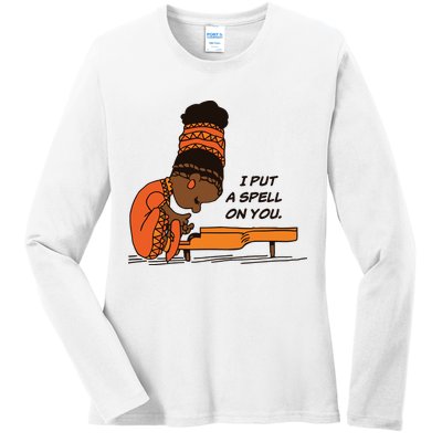 Nina Simone I Put A Spell On You Ladies Long Sleeve Shirt