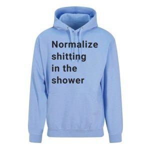 Normalize Shitting In The Shower Dank Meme Unisex Surf Hoodie