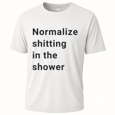 Normalize Shitting In The Shower Dank Meme Performance Shirt