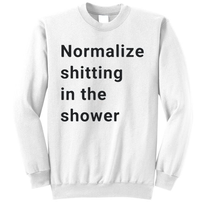 Normalize Shitting In The Shower Dank Meme Sweatshirt