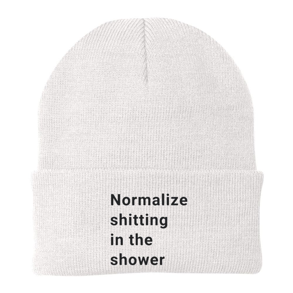 Normalize Shitting In The Shower Dank Meme Beanie