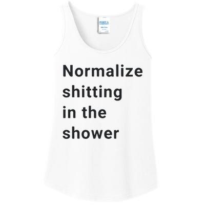 Normalize Shitting In The Shower Dank Meme Ladies Essential Tank