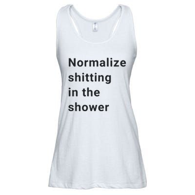 Normalize Shitting In The Shower Dank Meme Ladies Essential Flowy Tank