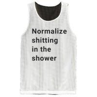 Normalize Shitting In The Shower Dank Meme Mesh Reversible Basketball Jersey Tank