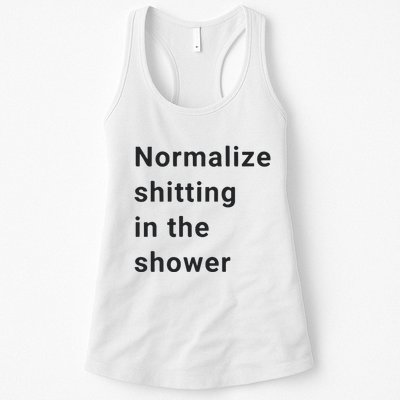 Normalize Shitting In The Shower Dank Meme Womens Tank Top