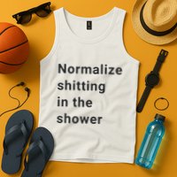 Normalize Shitting In The Shower Dank Meme Tank Top