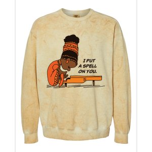 Nina Simone I Put A Spell On You Colorblast Crewneck Sweatshirt