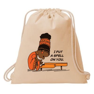 Nina Simone I Put A Spell On You Drawstring Bag