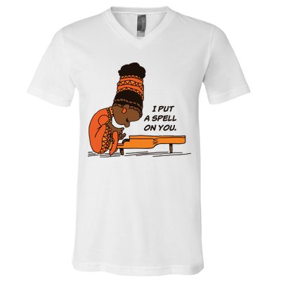 Nina Simone I Put A Spell On You V-Neck T-Shirt