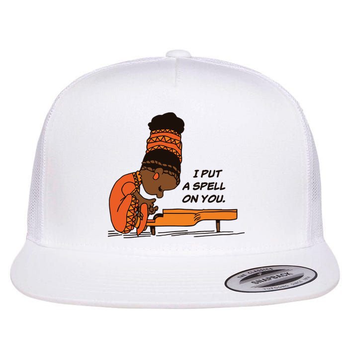 Nina Simone I Put A Spell On You Flat Bill Trucker Hat