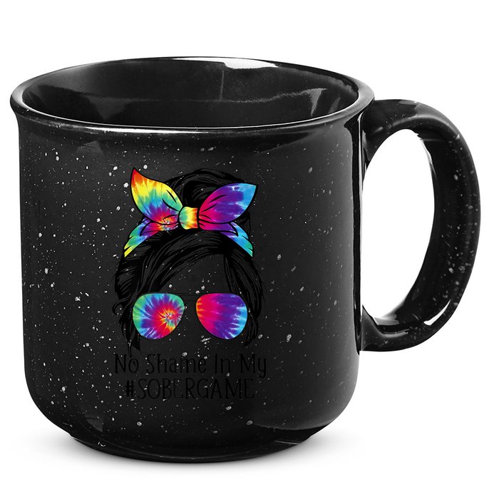 No Shame In My Sober Game Na Narcotics Anonymous Gift 15oz Campfire Ceramic Mug