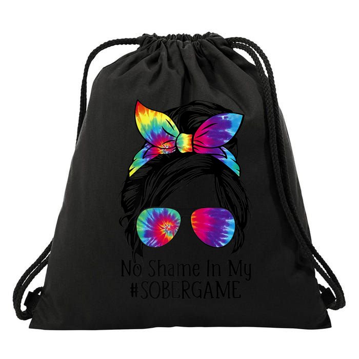 No Shame In My Sober Game Na Narcotics Anonymous Gift Drawstring Bag