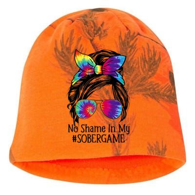 No Shame In My Sober Game Na Narcotics Anonymous Gift Kati - Camo Knit Beanie