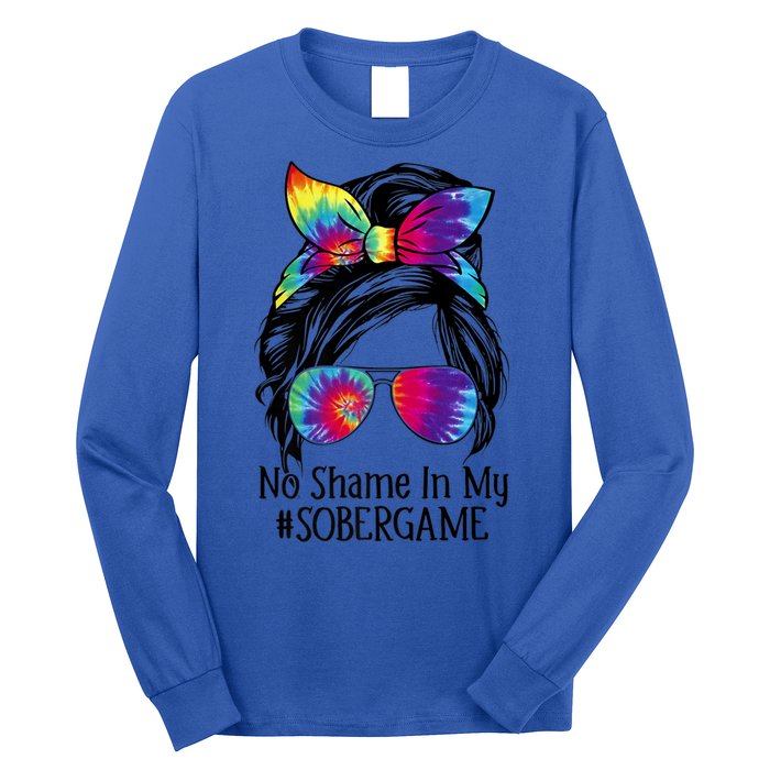 No Shame In My Sober Game Na Narcotics Anonymous Gift Long Sleeve Shirt
