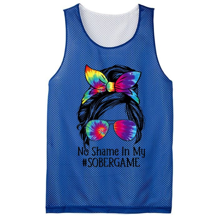 No Shame In My Sober Game Na Narcotics Anonymous Gift Mesh Reversible Basketball Jersey Tank