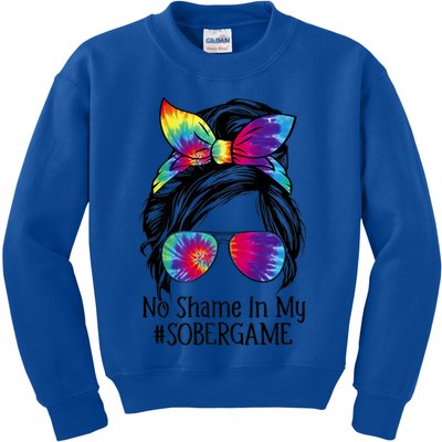 No Shame In My Sober Game Na Narcotics Anonymous Gift Kids Sweatshirt