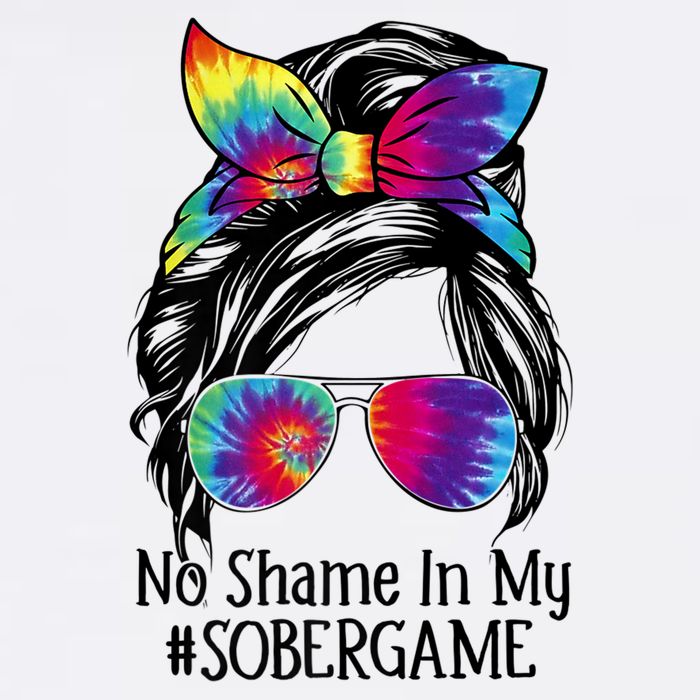 No Shame In My Sober Game Na Narcotics Anonymous Gift Garment-Dyed Sweatshirt