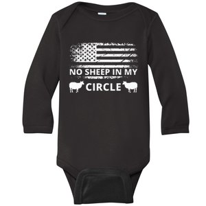 No S.H.E.E.P In My Circle Baby Long Sleeve Bodysuit