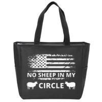 No S.H.E.E.P In My Circle Zip Tote Bag