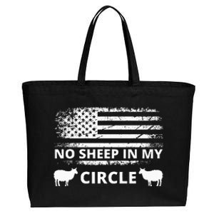 No S.H.E.E.P In My Circle Cotton Canvas Jumbo Tote