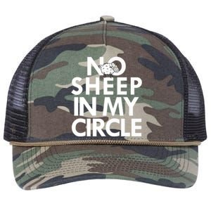 No Sheep In My Circle Retro Rope Trucker Hat Cap