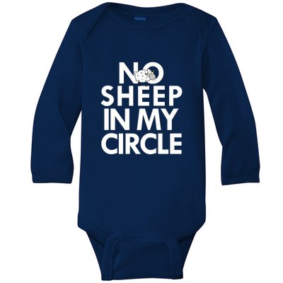 No Sheep In My Circle Baby Long Sleeve Bodysuit