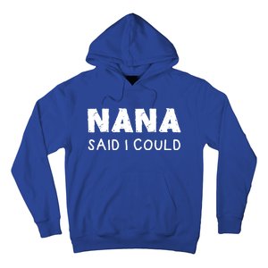 Nana Said I Could Funny Design Gift Hoodie