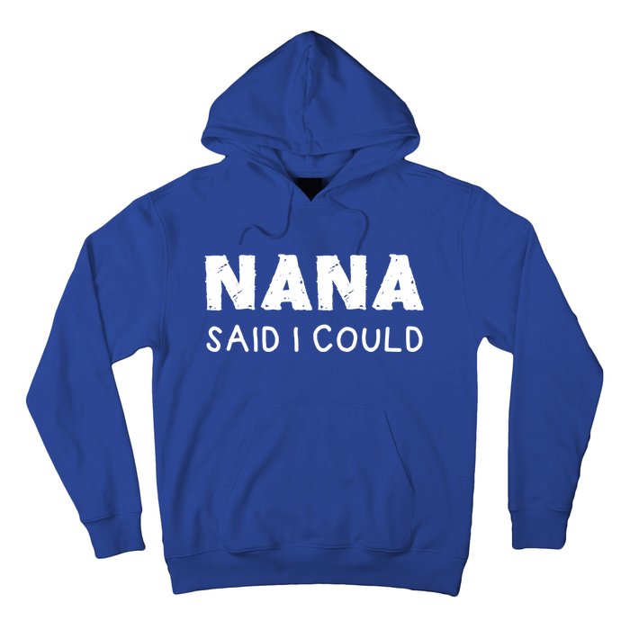 Nana Said I Could Funny Design Gift Hoodie