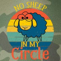 No Sheep In My Circle Legacy Tie Dye Trucker Hat