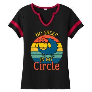 No Sheep In My Circle Ladies Halftime Notch Neck Tee