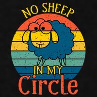 No Sheep In My Circle Ladies PosiCharge Tri-Blend Wicking Tank