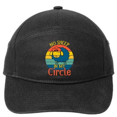No Sheep In My Circle 7-Panel Snapback Hat