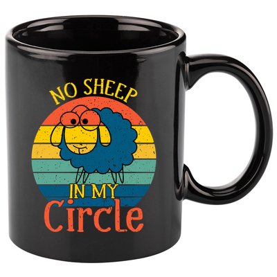 No Sheep In My Circle 11oz C Handle Ceramic Mug