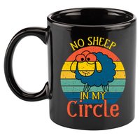 No Sheep In My Circle 11oz C Handle Ceramic Mug