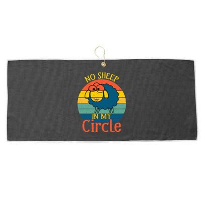 No Sheep In My Circle Large Microfiber Waffle Golf Towel